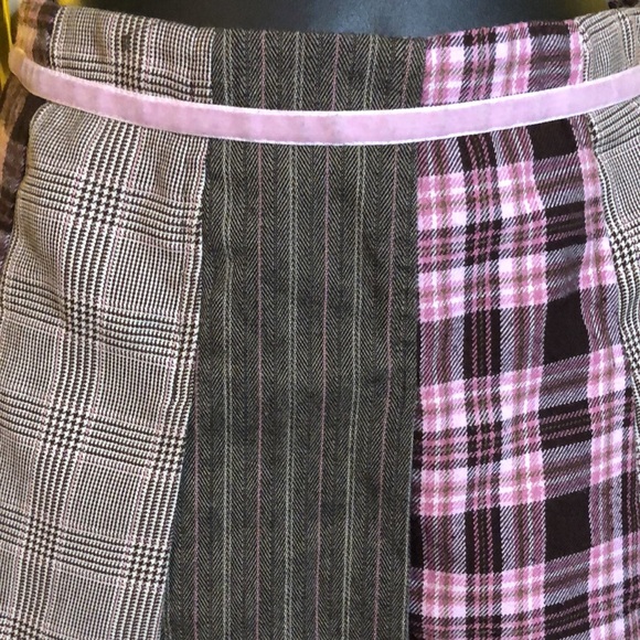 I.N. girl San Francisco multi stitched plaid skirt - Picture 4 of 7